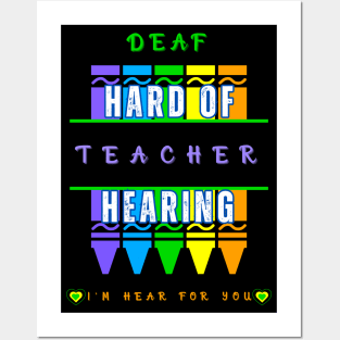 Deaf Teacher | Hard of Hearing Teacher | TOD Posters and Art